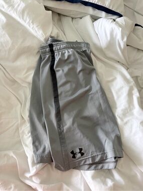 Under Armour Gray Basketball Athletic Shorts